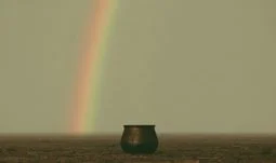 empty pot at the end of a rainbow 
