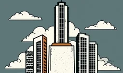 banks on pedestals