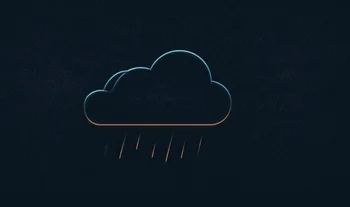 a cloud with rain