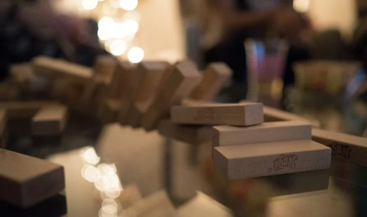 Jenga destroyed 