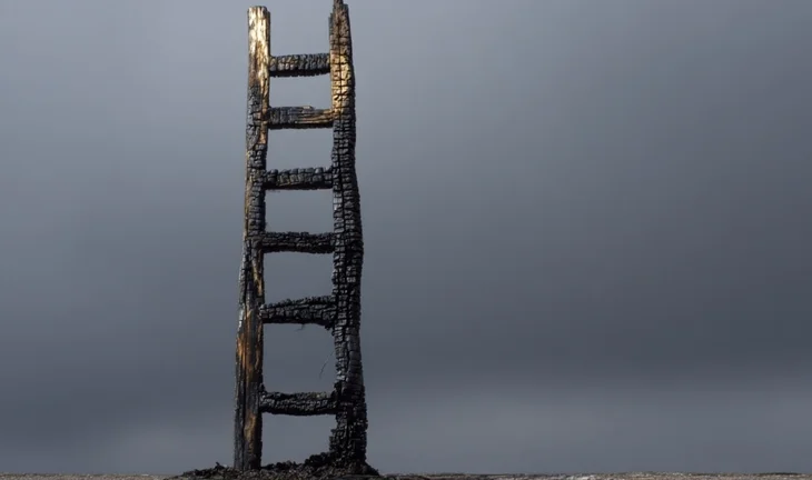 burned ladder