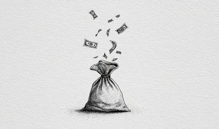 money in a bag 