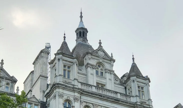 Whitehall, the home of UK government offices.