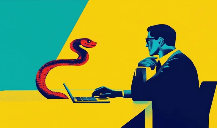 A Jane Street software engineer coding in Python