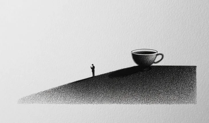 a man and some coffee 