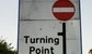 A sign that says turning point 